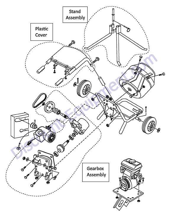 whiteman mortar mixer parts diagram