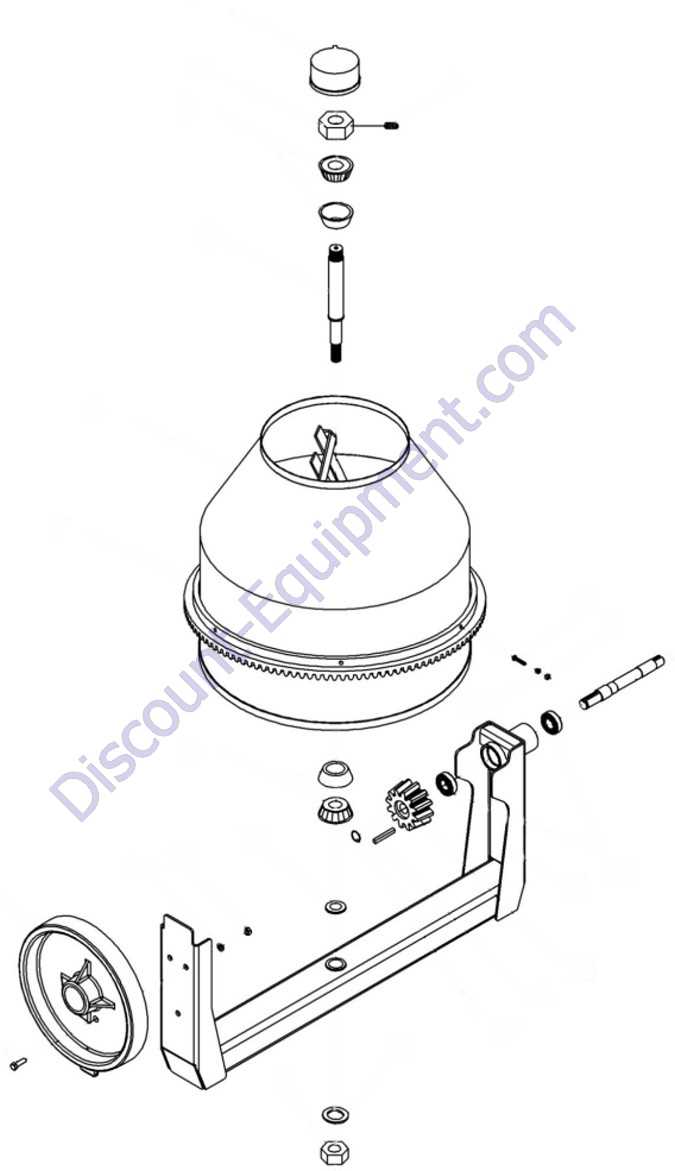 whiteman mortar mixer parts diagram