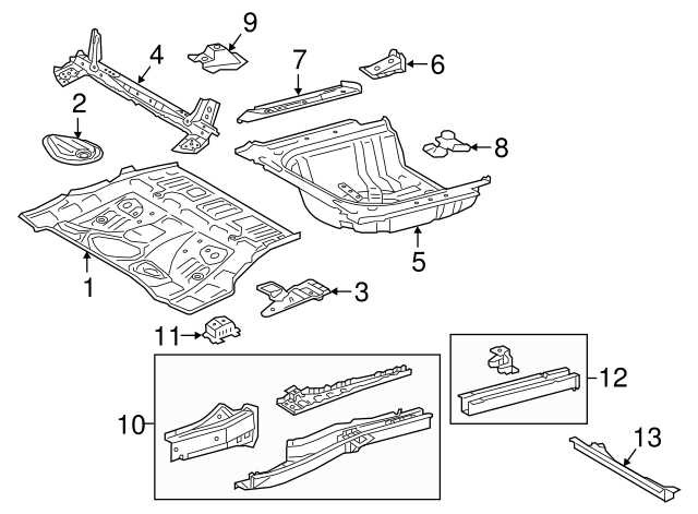 toyota camry undercarriage parts diagram