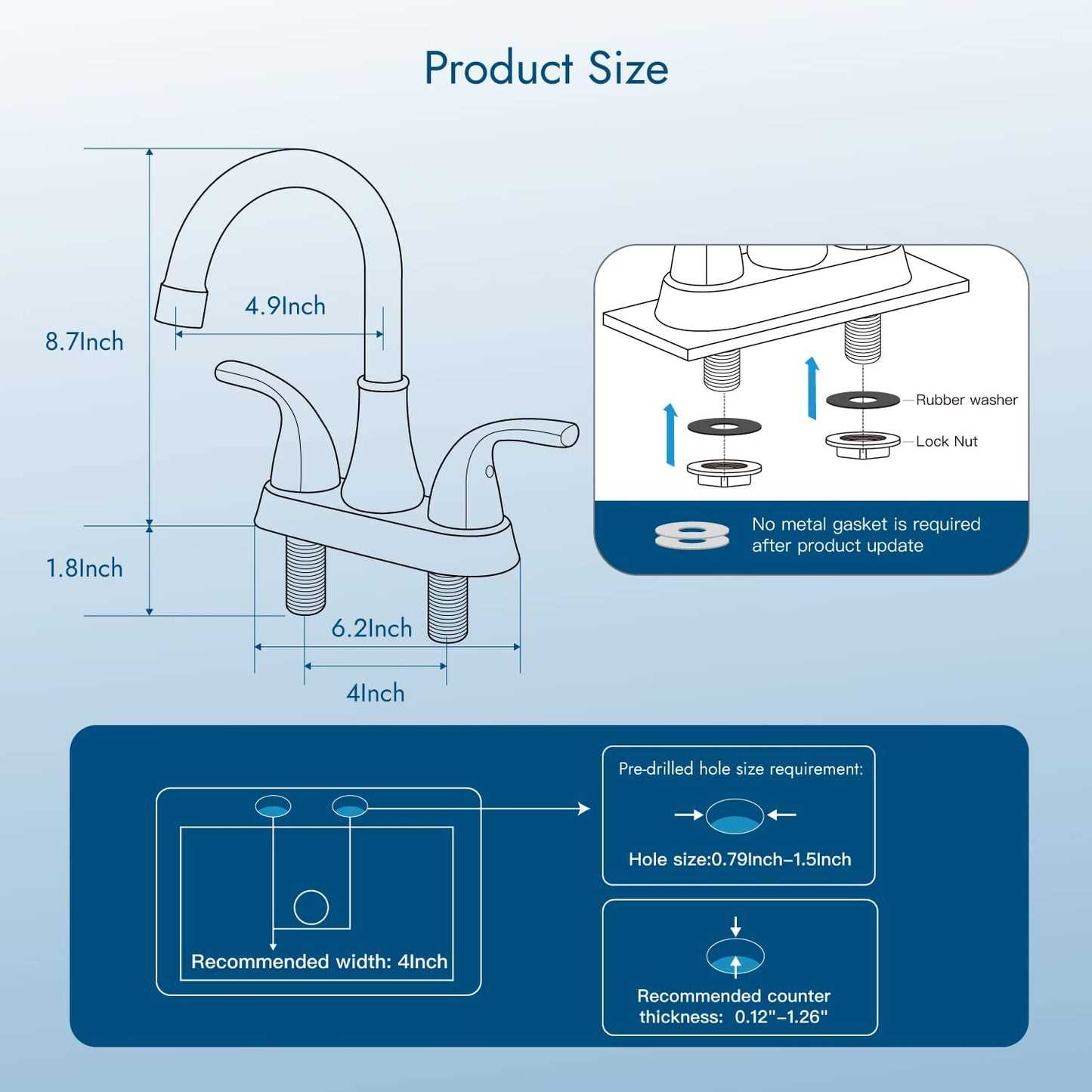 bathroom sink faucet parts diagram