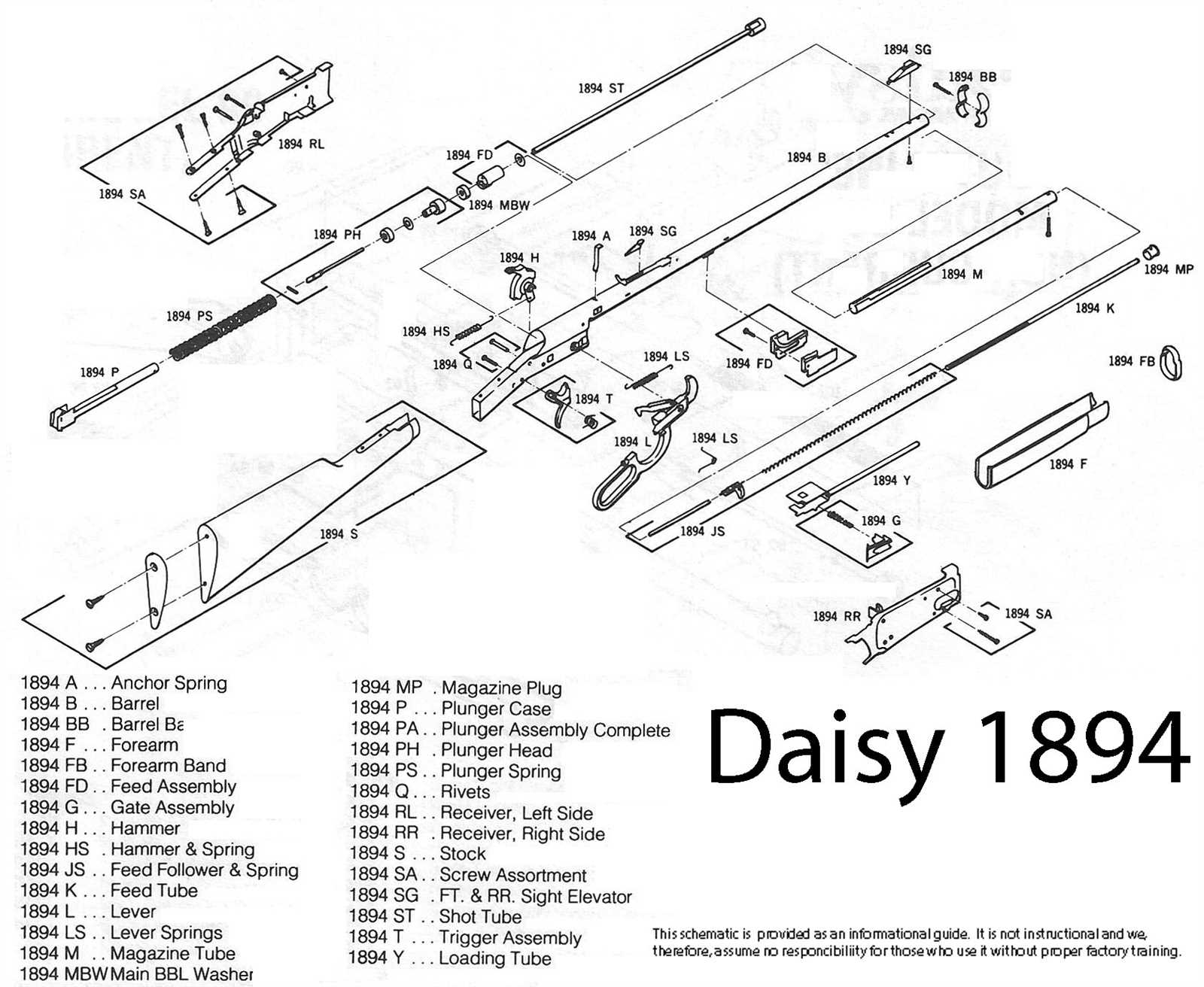 winchester model 1894 parts diagram