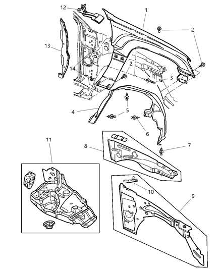 front end jeep grand cherokee parts diagram