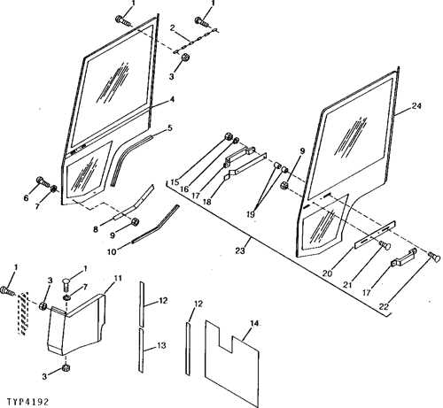 john deere 425 parts diagram