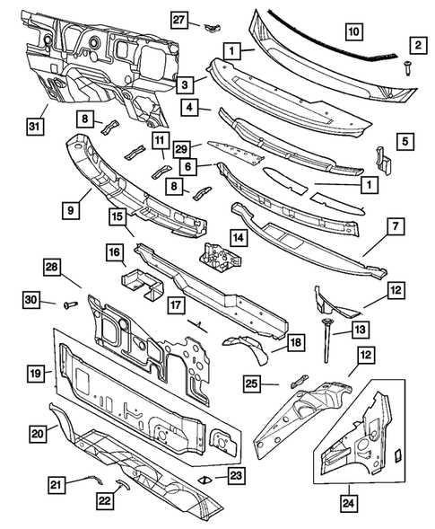 dodge caravan parts diagram