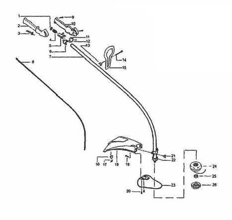 craftsman 25cc weed wacker parts diagram