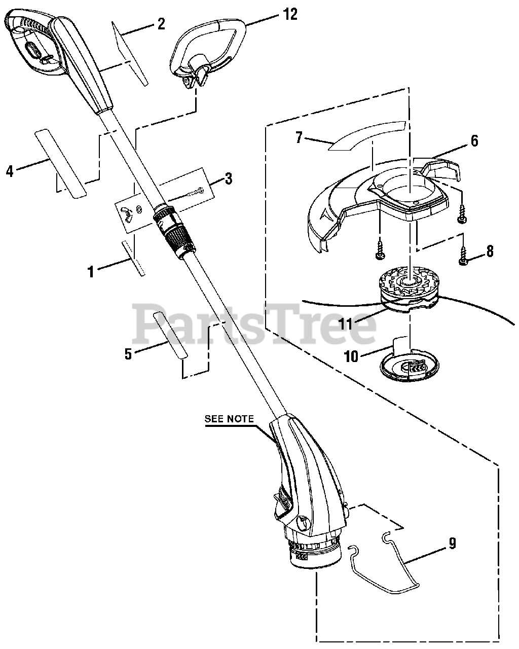 homelite string trimmer parts diagram