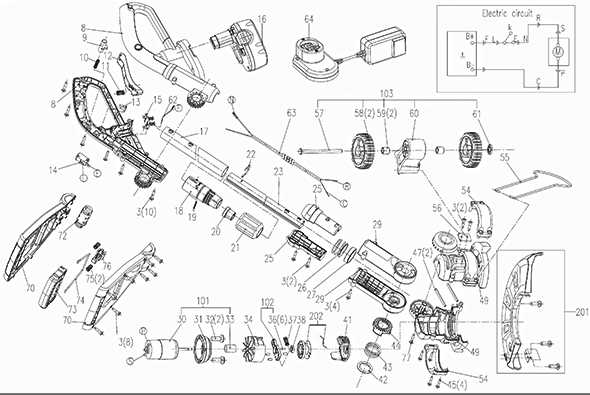 worx chainsaw parts diagram