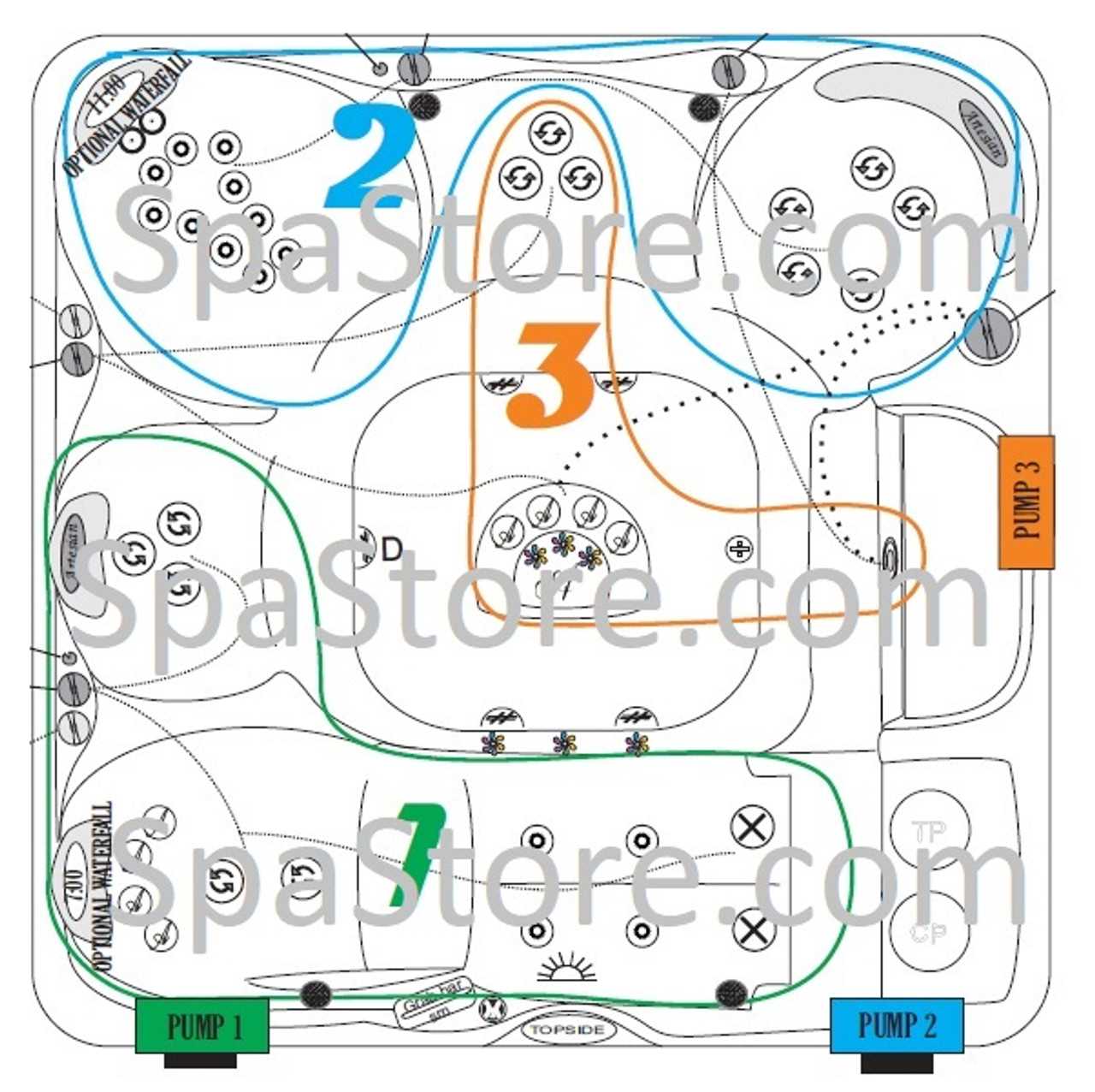 artesian spa parts diagram