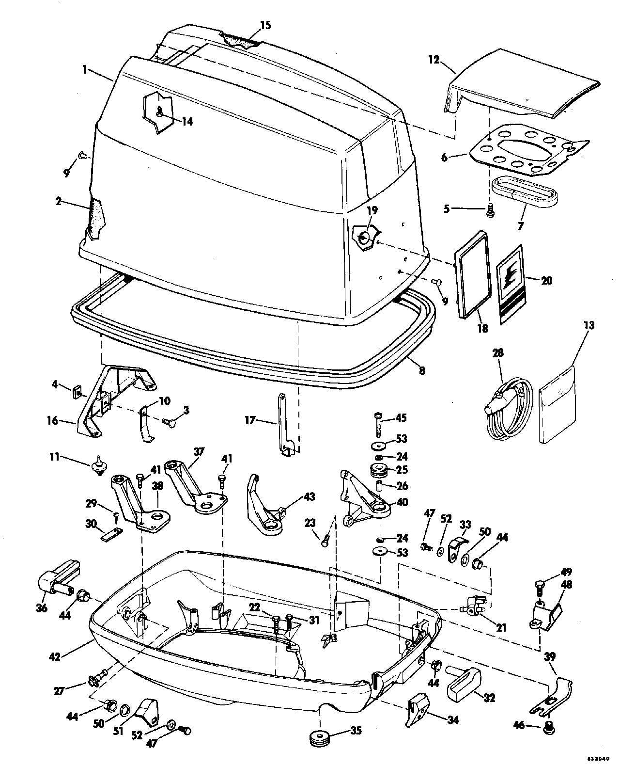 evinrude 15 hp parts diagram