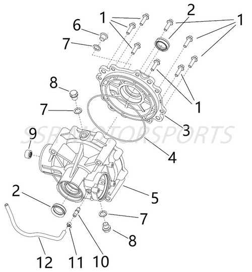 front differential parts diagram