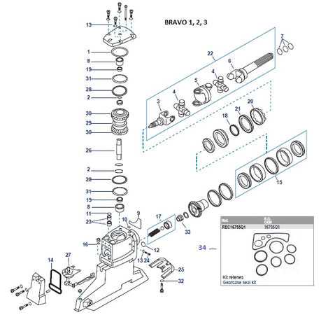 mercruiser bravo 3 outdrive parts diagram