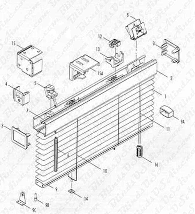 roller shade parts diagram