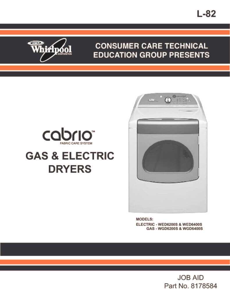 whirlpool cabrio dryer parts diagram pdf