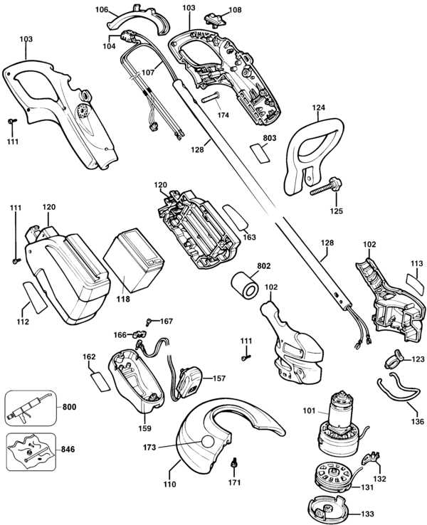 black and decker grass hog parts diagram