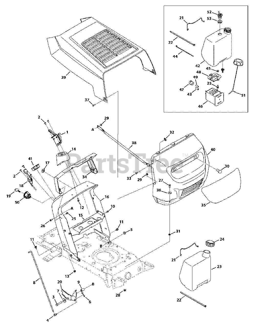 bolens push mower parts diagram