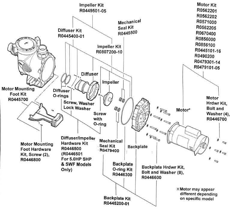 jandy pool pump parts diagram