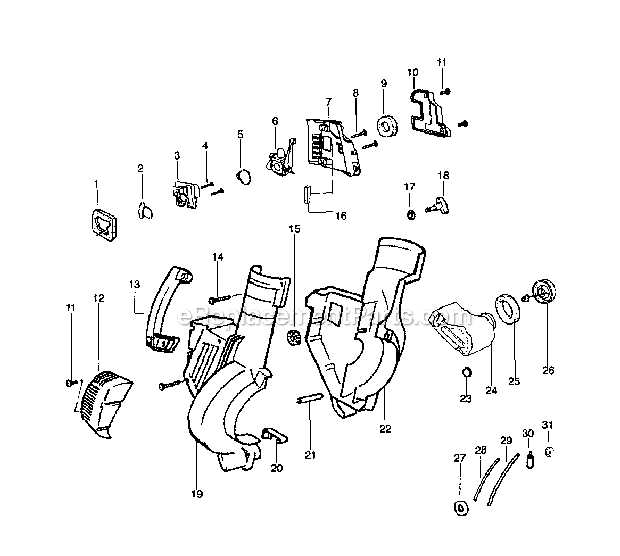 craftsman blower parts diagram