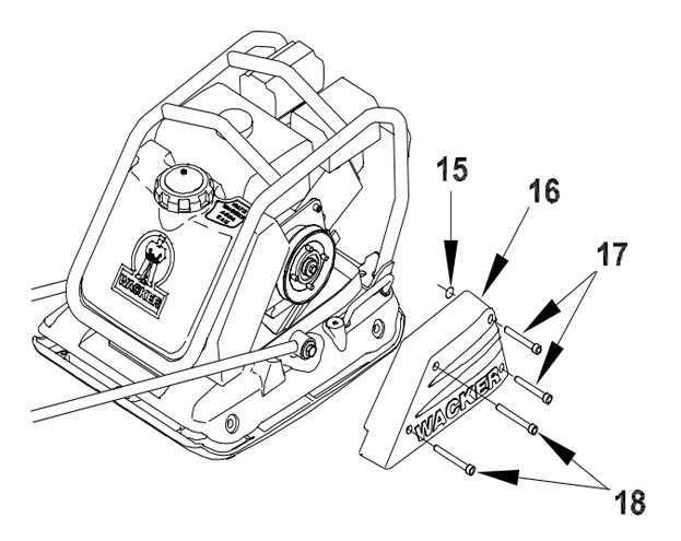 wacker wp1550 parts diagram