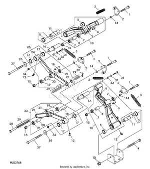 john deere 7 iron deck parts diagram