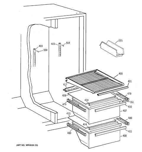 kenmore refrigerator model 253 parts diagram