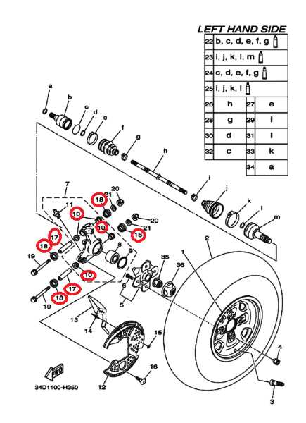 yamaha grizzly 600 parts diagram