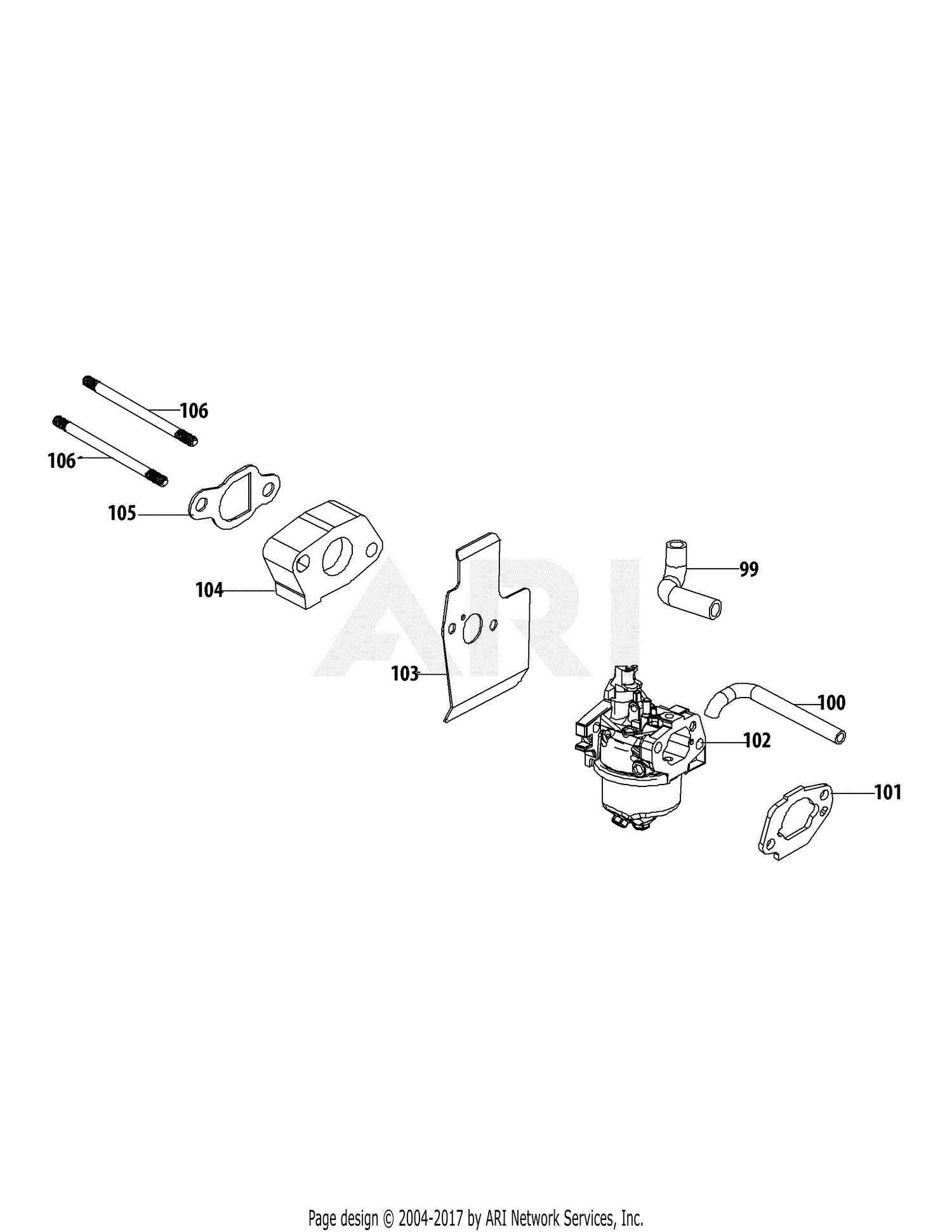 yard machines push mower parts diagram