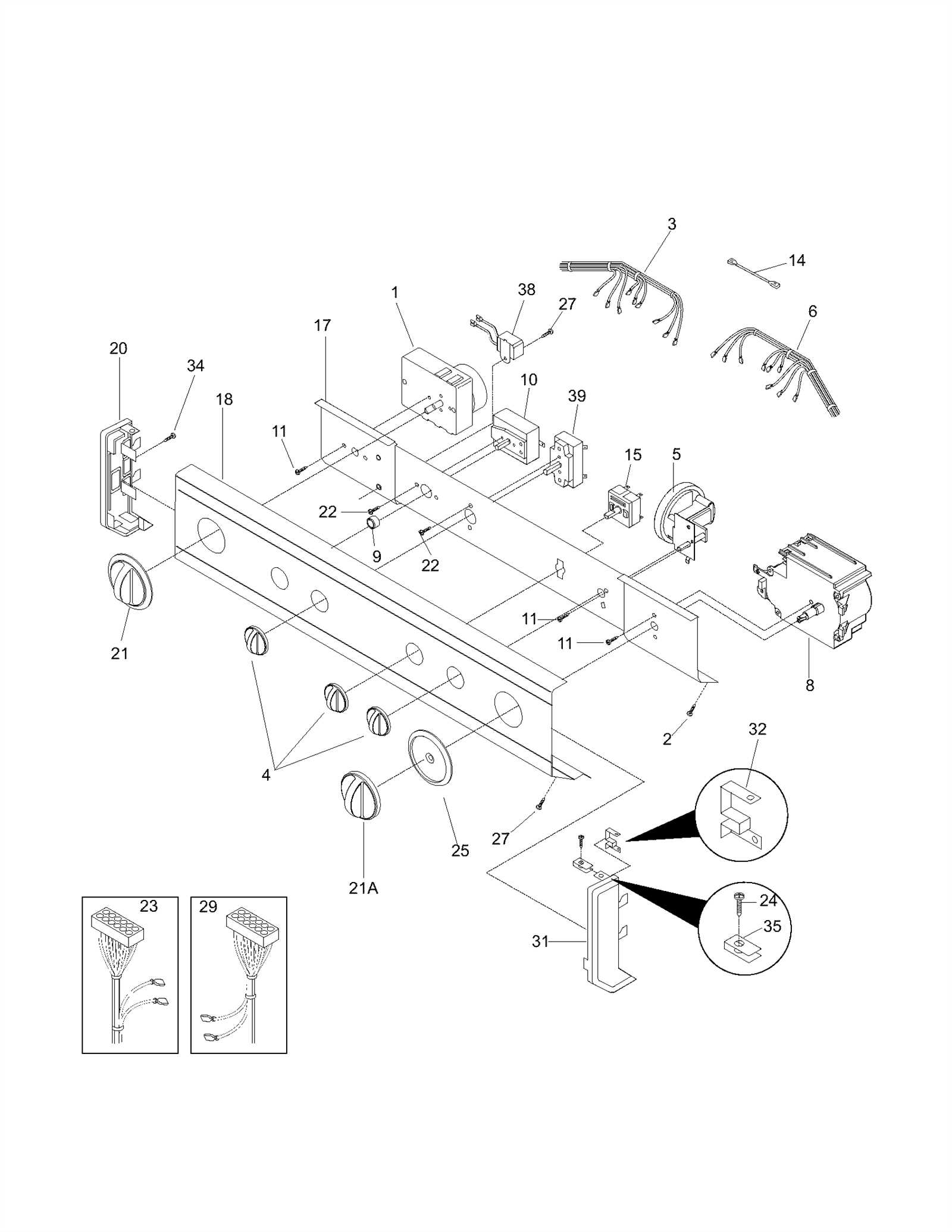 frigidaire stackable washer dryer parts diagram