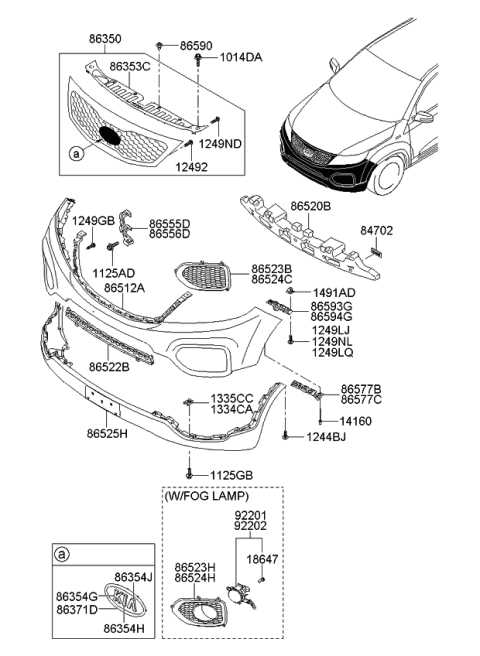 2011 kia sorento parts diagram