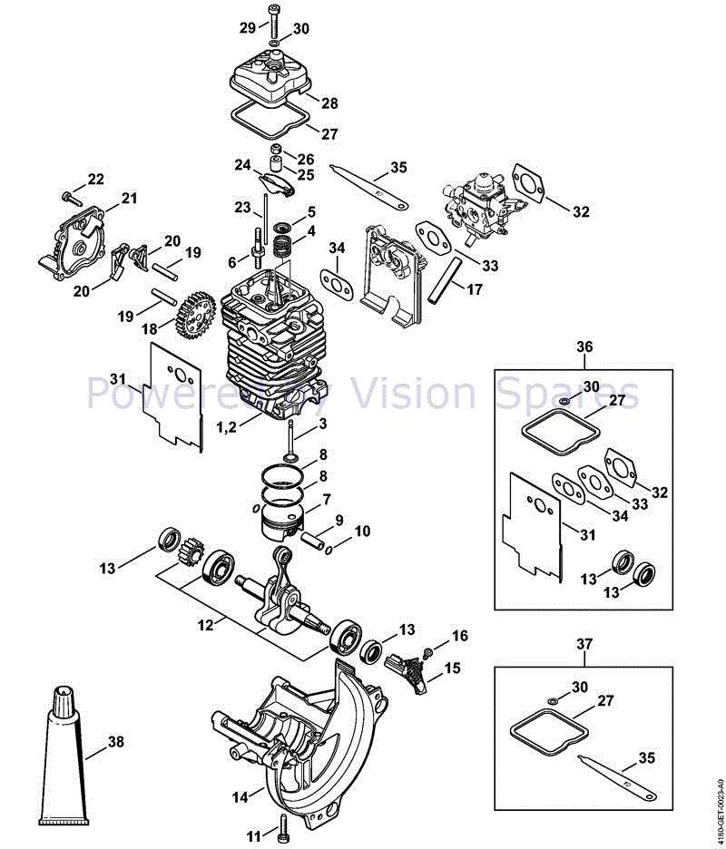 stihl fs 111 r parts diagram