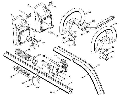 stihl trimmer fs 40 parts diagram