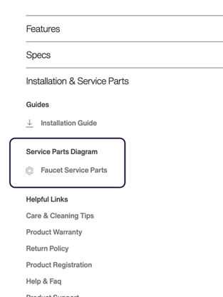 kohler courage 20 parts diagram