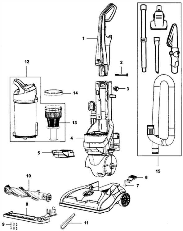 hoover vacuum parts diagram