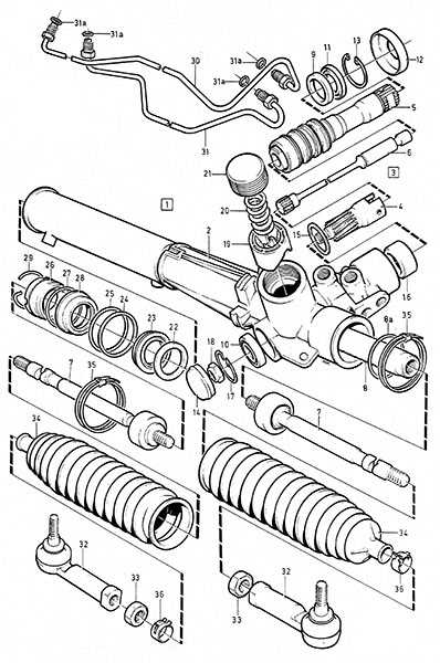 trw steering box parts diagram