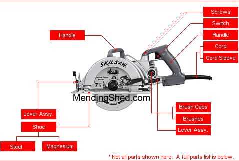 skil saw parts diagram