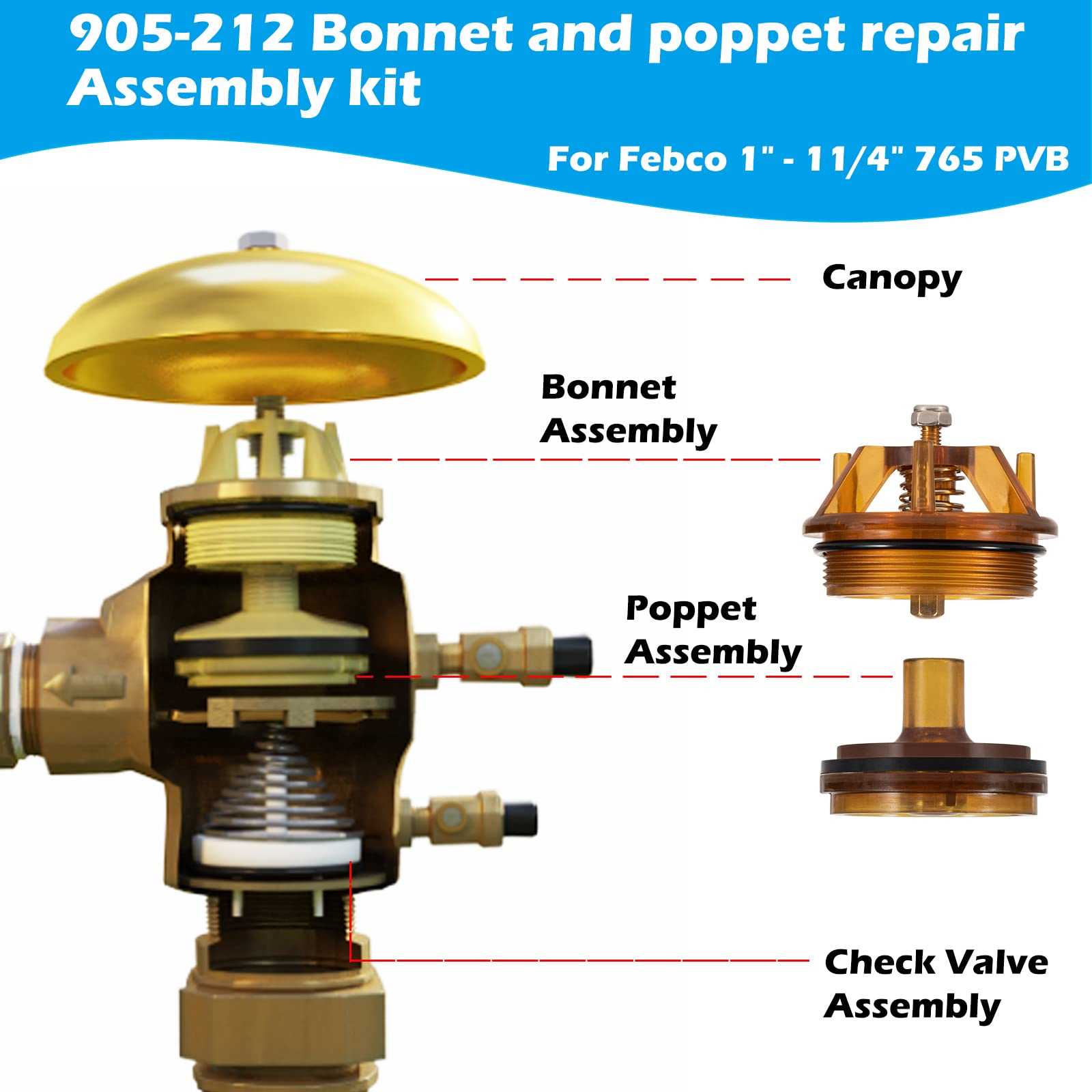 febco 765 1 parts diagram