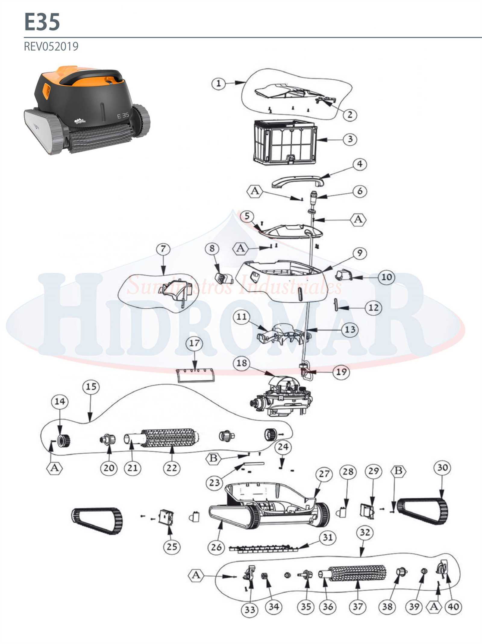 dolphin triton ps parts diagram