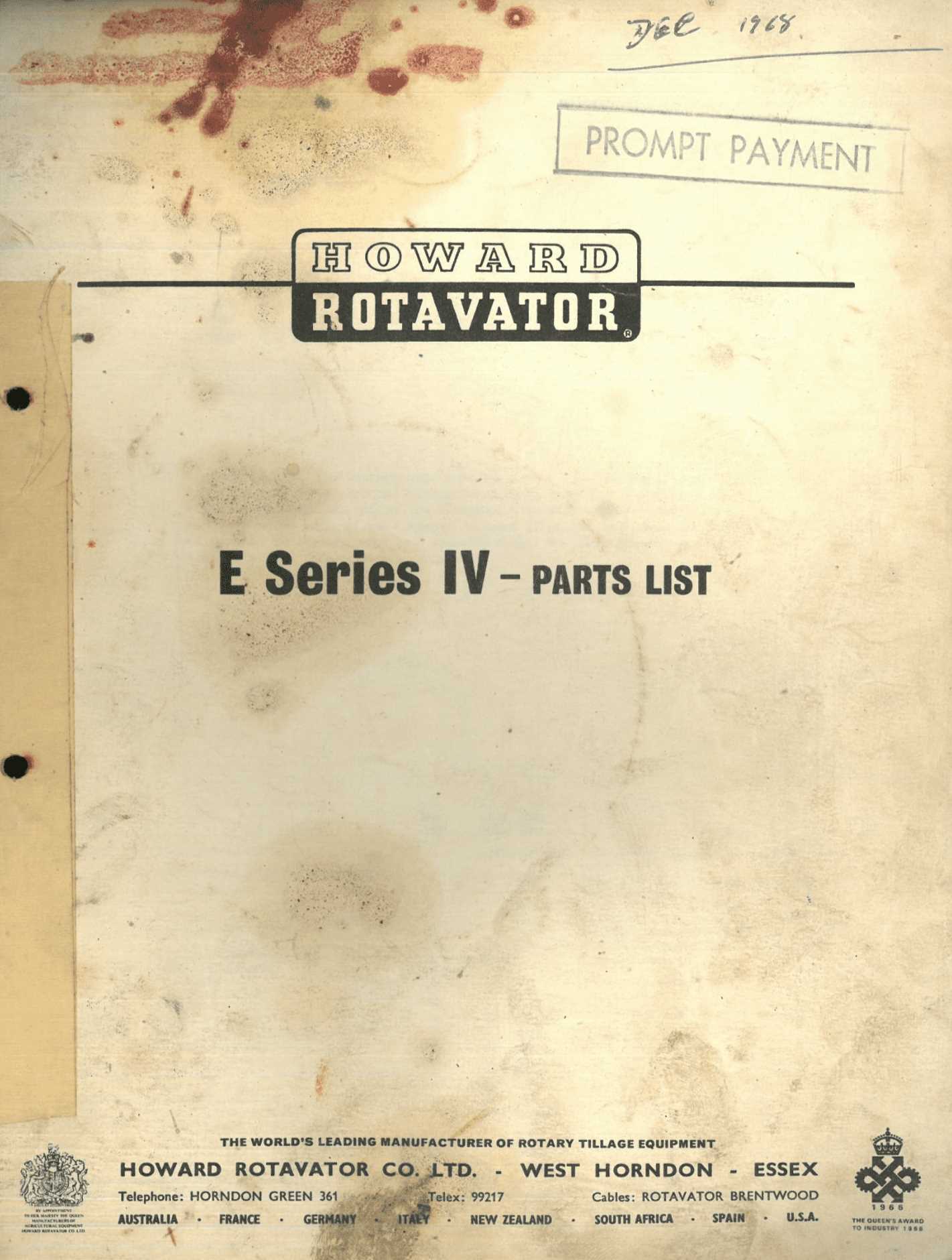 howard rototiller parts diagram