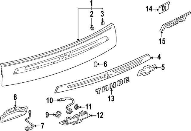 front chevrolet tahoe parts diagram