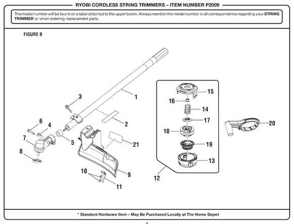 ryobi line trimmer parts diagram