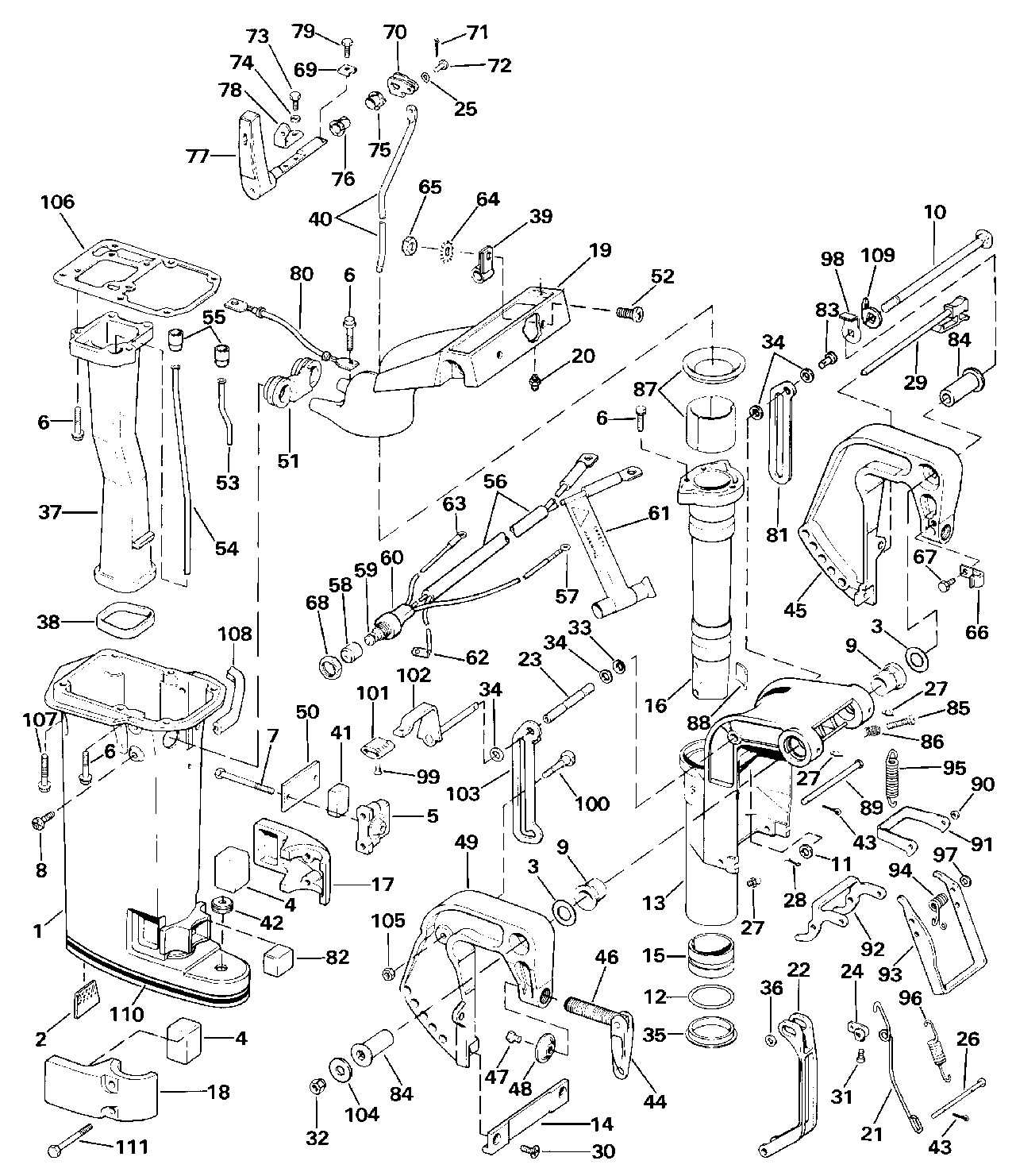 evinrude 15 hp parts diagram